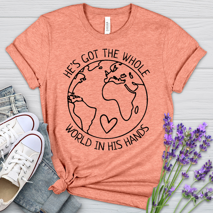 The Whole World Heathered Tee