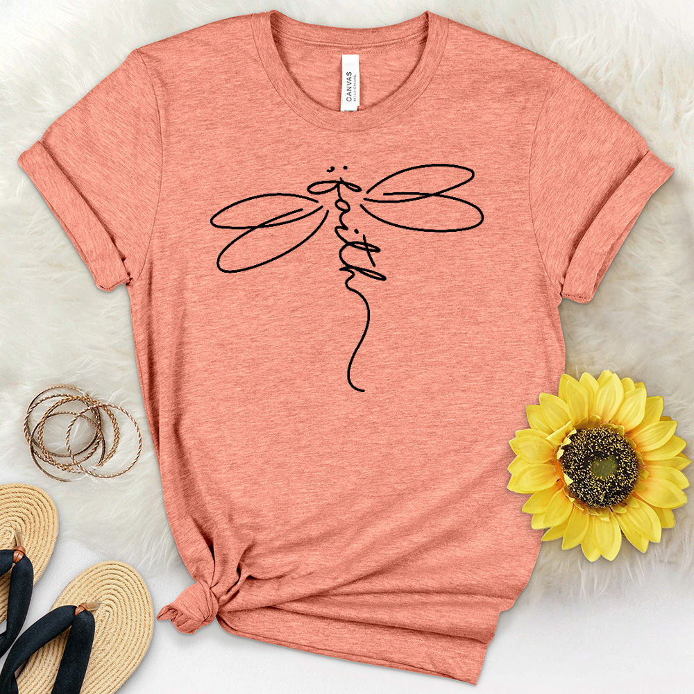 Faith Dragonfly Heathered Tee