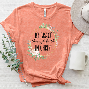 By Grace Through Faith Heathered Tee