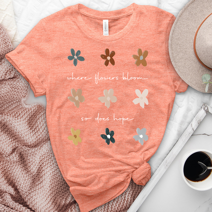 Where Flowers Bloom Heathered Tee