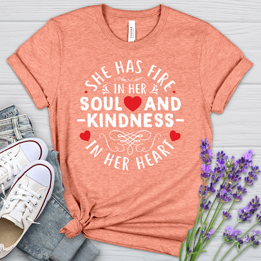 Fire In Her Soul Heathered Tee