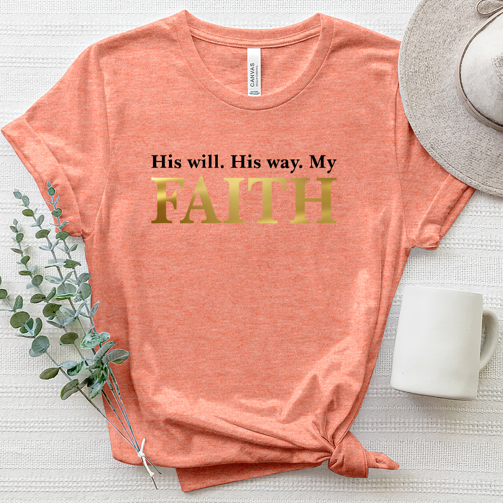 His Will, His Way Heathered Tee