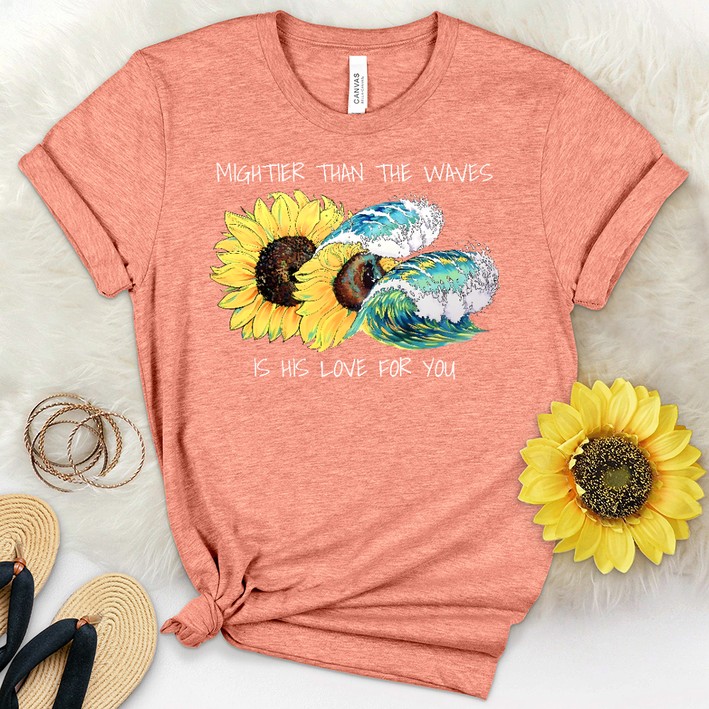 Sunflower Waves Heathered Tee