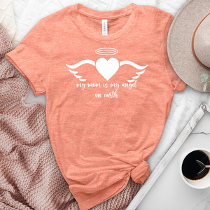 My Mom Is My Angel Heathered Tee