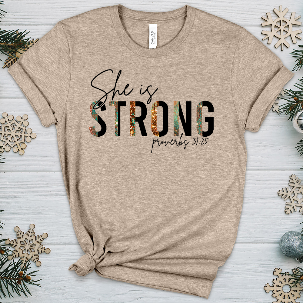 She is Strong 03 Heathered Tee