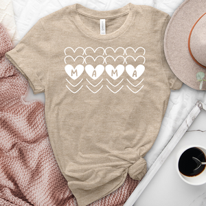 Mama Hearts Heathered Tee