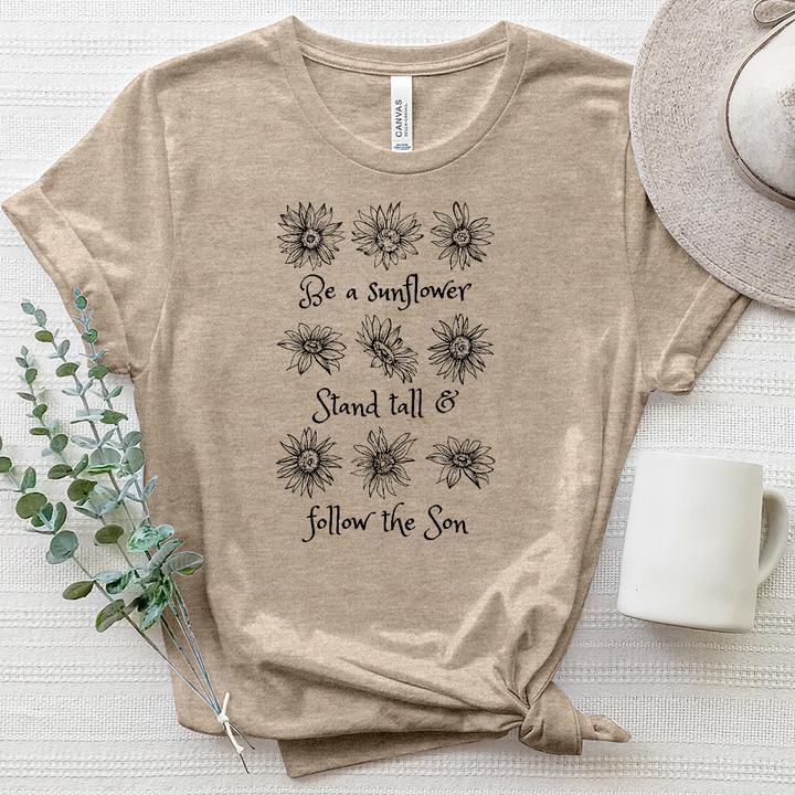 Stand Tall Sunflower Heathered Tee