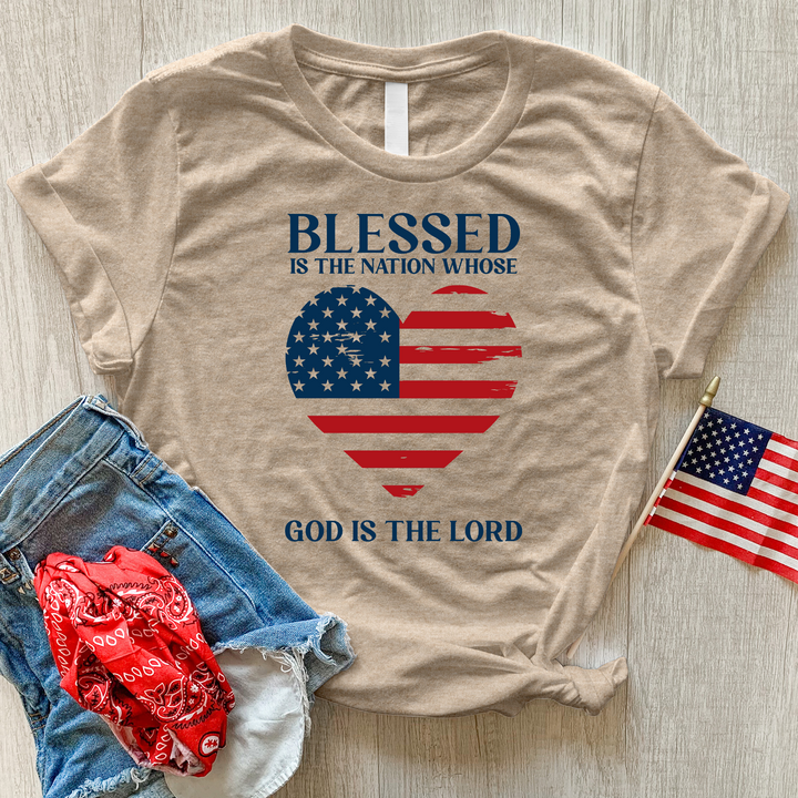 Blessed Nation Heathered Tee