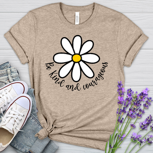 Be Kind and Courageous Heathered Tee