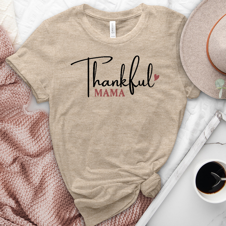 Thankful Mama Heathered Tee