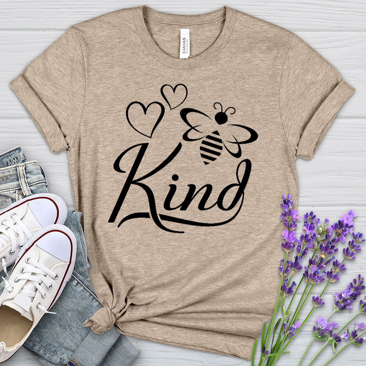 Bee Kind Honey Bee Heathered Tee