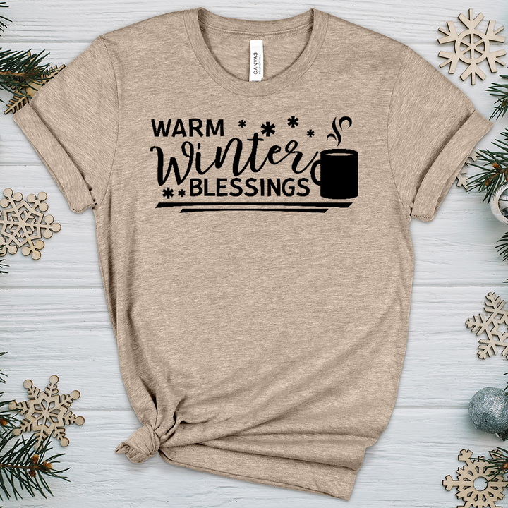 Warm Winter Blessings Heathered Tee