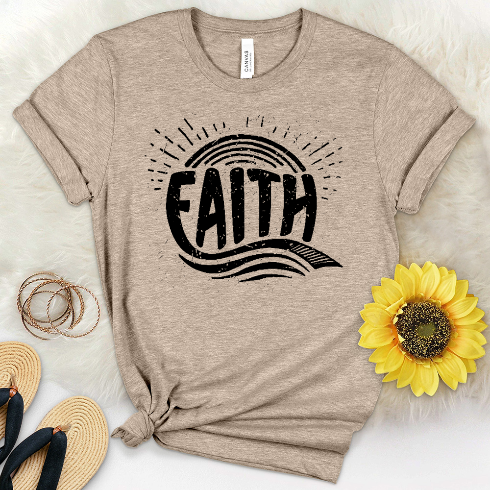 Faith Sunset Heathered Tee