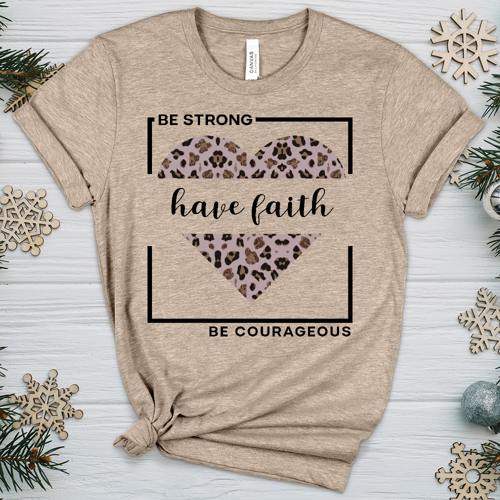 Be Strong Have Faith V2 Heathered Tee