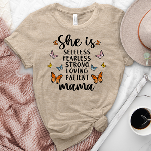 She Is Mama Heathered Tee