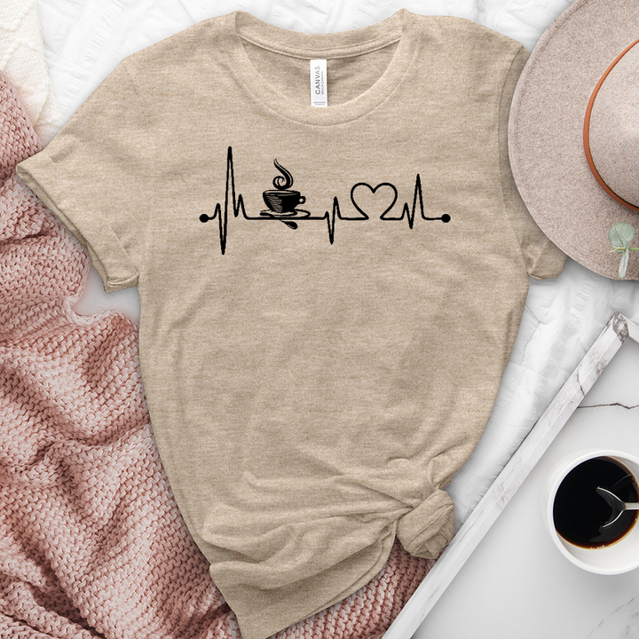 Coffee And Love Heathered Tee