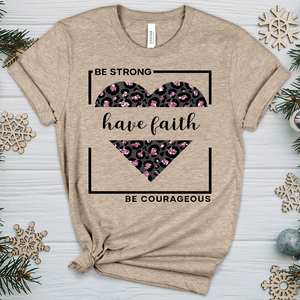 Be Strong Have Faith V4 Heathered Tee