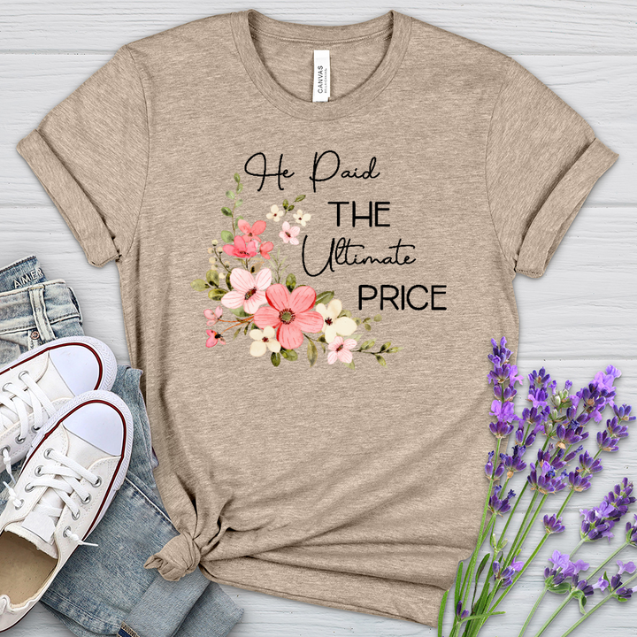 He Paid The Price Heathered Tee