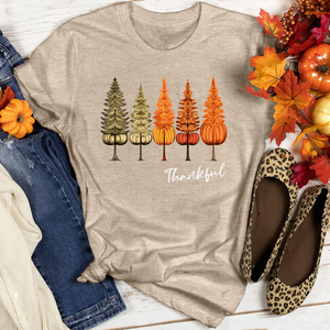 Vintage Seasonal Trio Pine Trees Heathered Tee