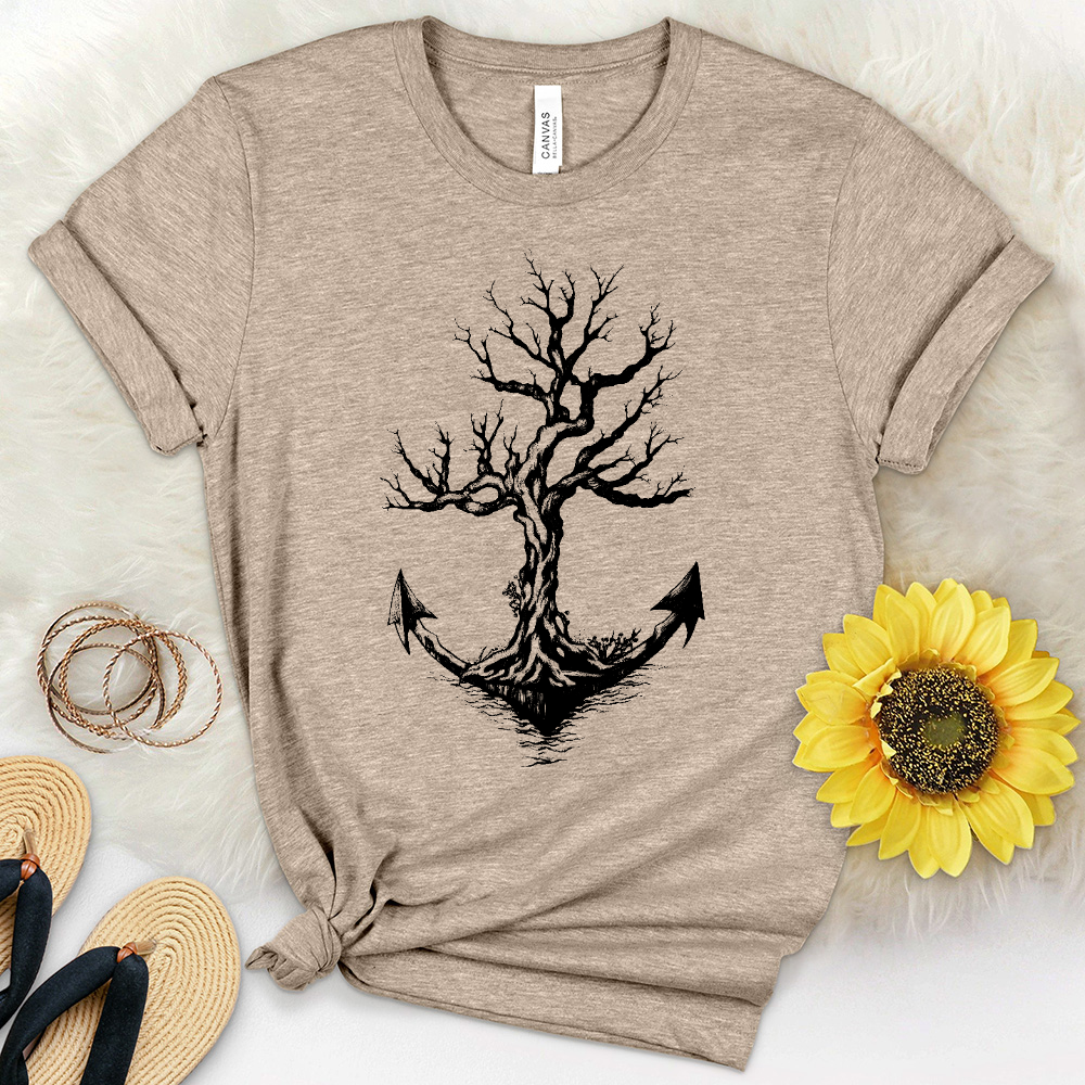 Anchored Heathered Tee