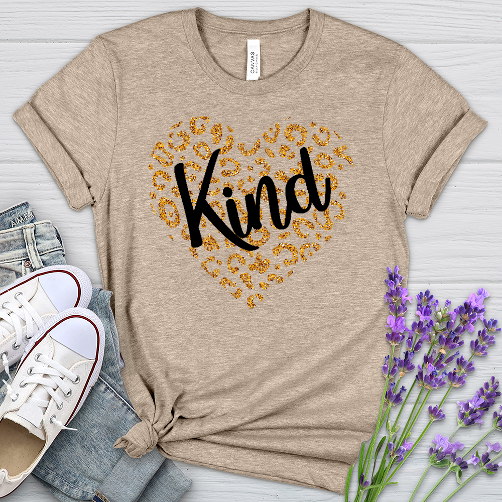 Kind Gold Heart Heathered Tee