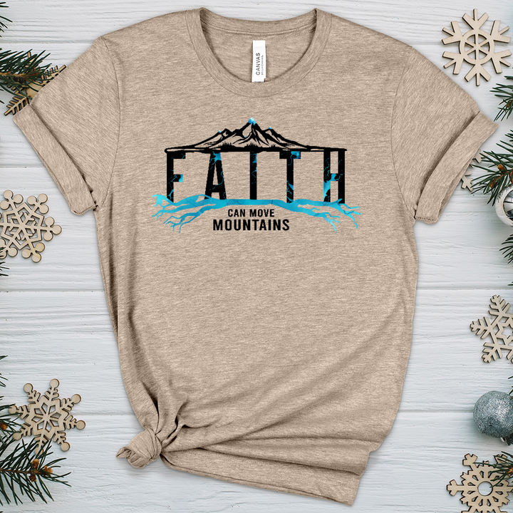 Faith Mountains Heathered Tee