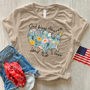 Land That I Love Wildflowers Heathered Tee