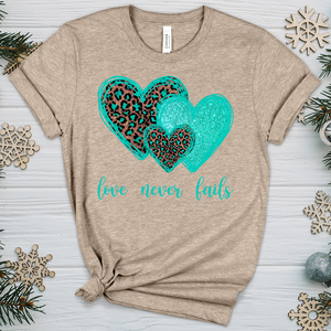 Love Never Fails V2 Heathered Tee