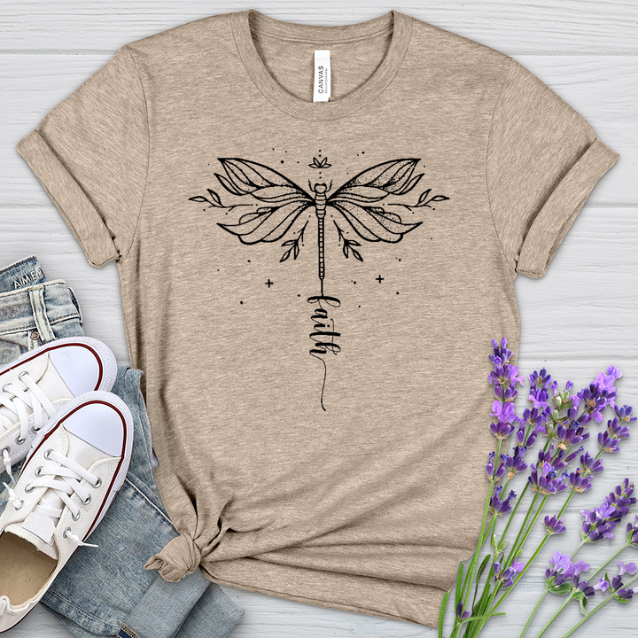 Simple Faith Dragonfly Heathered Tee