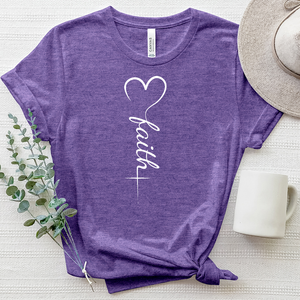 Faith Heart Heathered Tee