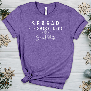 Snowflake Kindness Heathered Tee