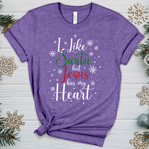 Jesus Has My Heart Heathered Tee