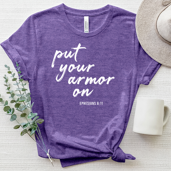 Put Your Prayer Armor On Heathered Tee