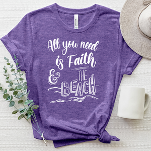 Faith and the Beach Heathered Tee