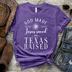 Jesus Saved Heathered Tee