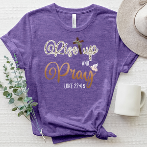 Rise Up and Pray Heathered Tee