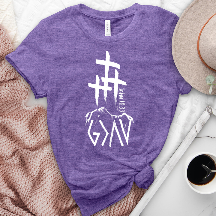 God Is Great Heathered Tee