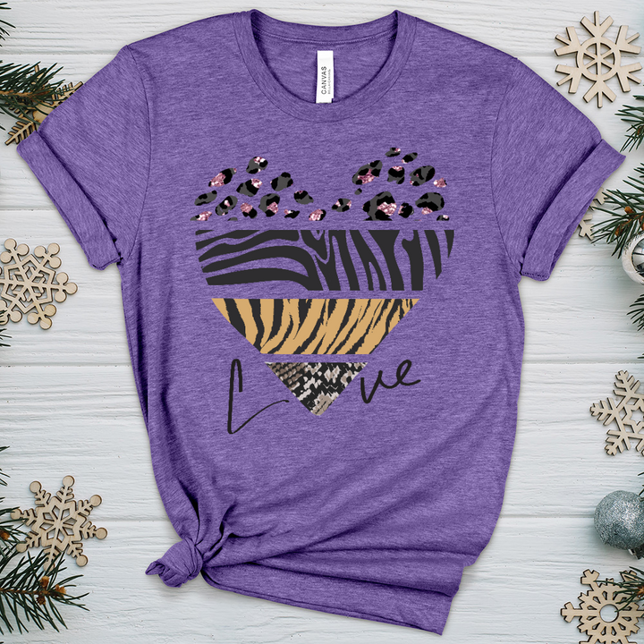 Love Is Wild 4 Heathered Tee