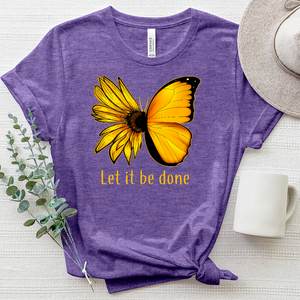 Let it be Done Butterflower Heathered Tee