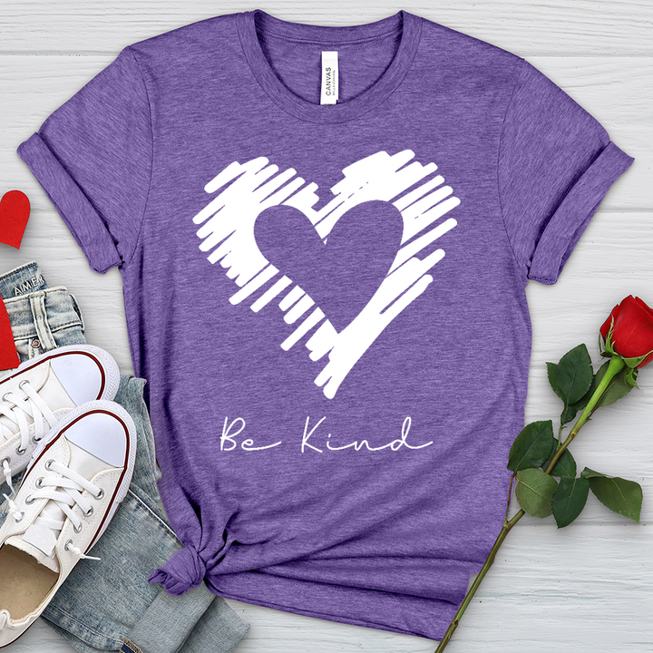 Be Kind Silhouette Heathered Tee