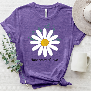 Plant Seeds of Love Daisy Heathered Tee