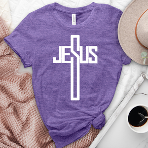 He Died for Us Heathered Tee