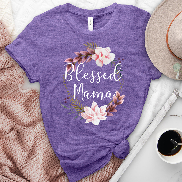 Blessed Mama Heathered Tee