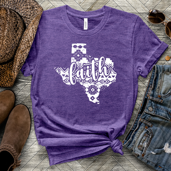 Texas Faith Mosaic Heathered Tee