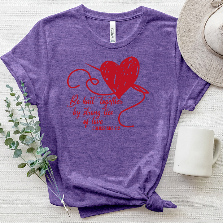 Be Knit Together By Strong Ties Of Love Colossians 22 Heathered Tee