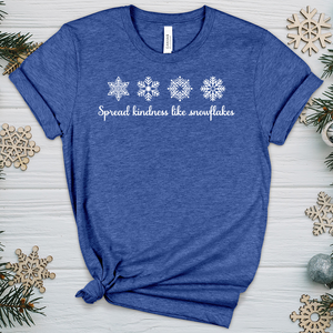 Spread Kindness Like Snowflakes Heathered Tee