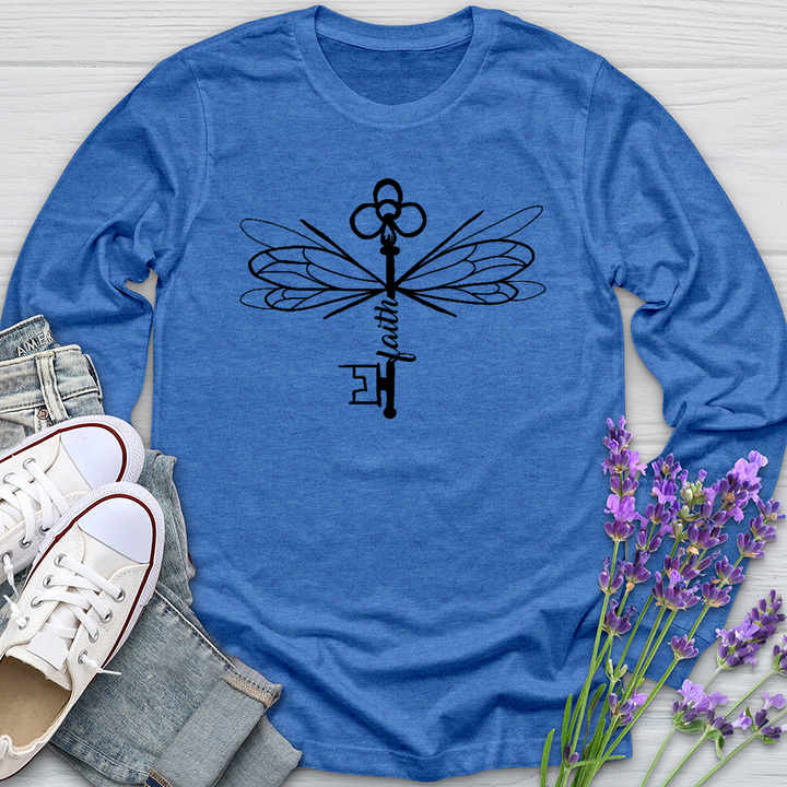 Winged Faith Fighter Long Sleeve Tee
