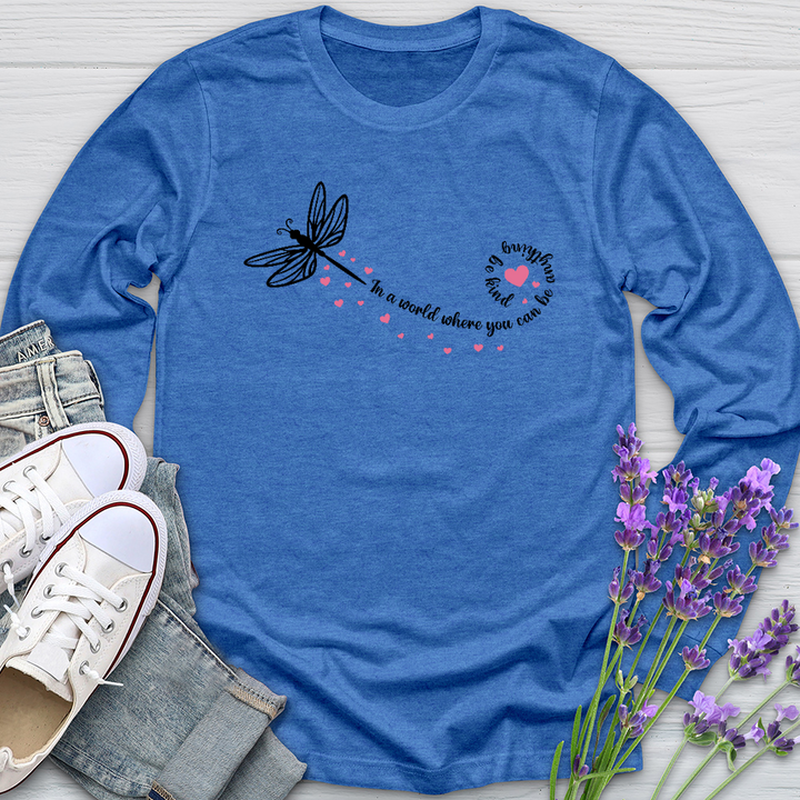 Be Kind Dragonfly Long Sleeve Tee