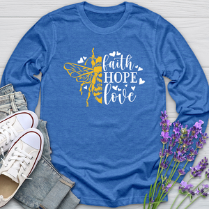 Faith Hope Love Bumble Long Sleeve Tee