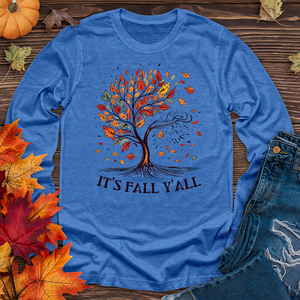 It's Fall Y'all Blooming Long Sleeve Tee